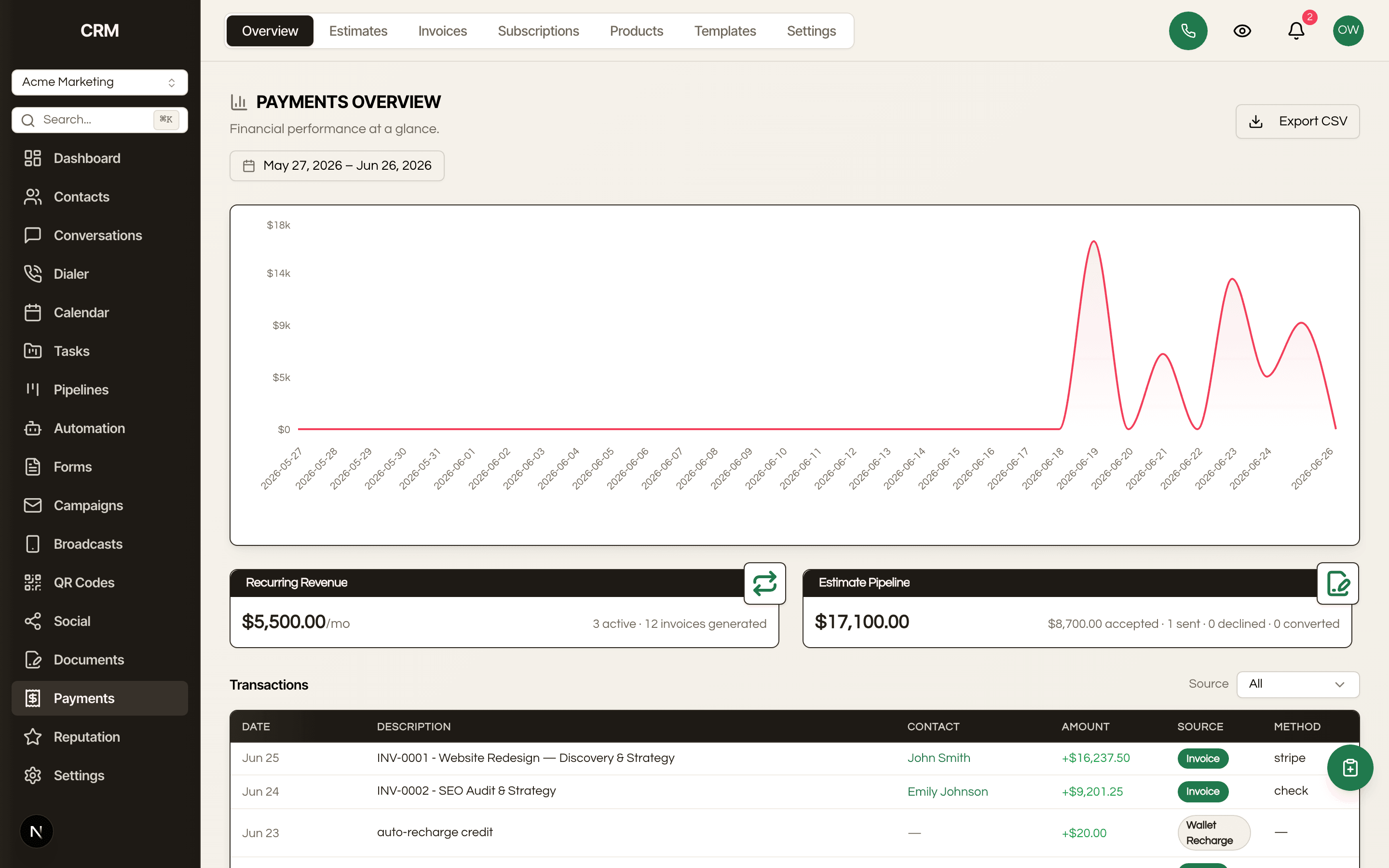 Invoicing & Payments in the Seedly CRM