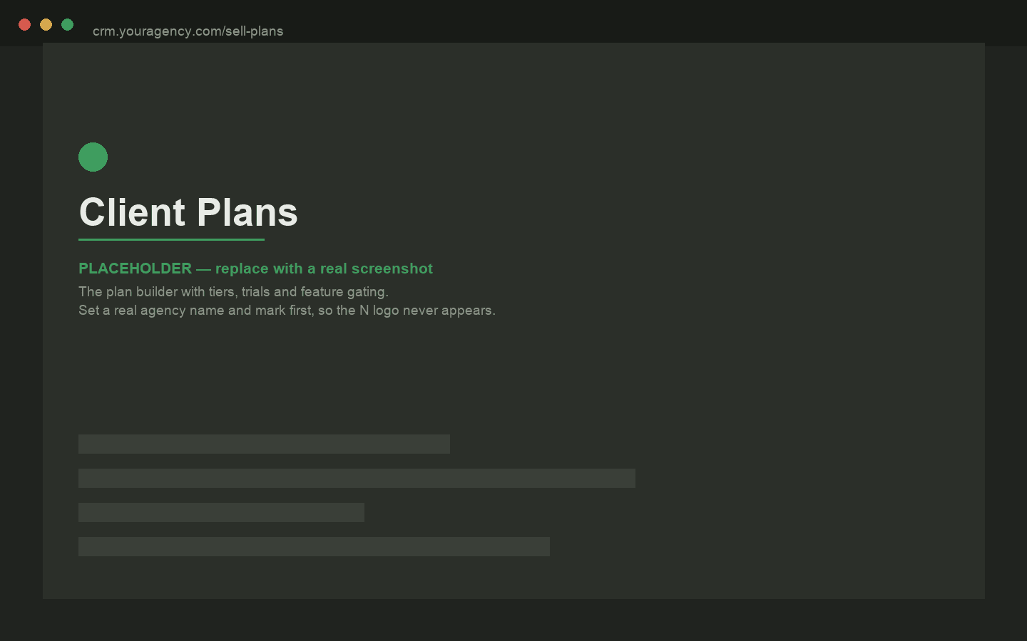 Client Plans & Billing in Seedly CRM